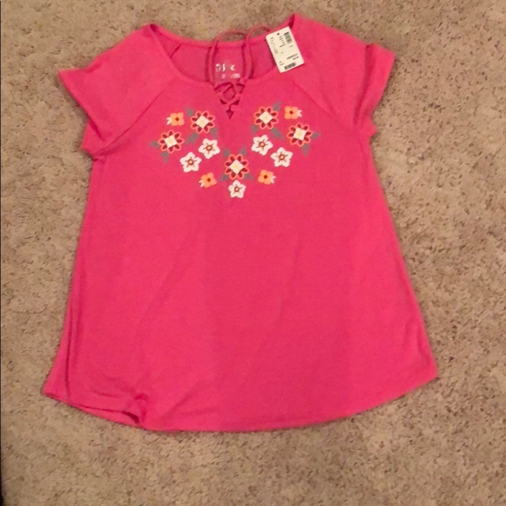 NWT Youth Girls Size 12 Short Sleeve Shirts